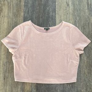 Wild Fable Women's Pink Ribbed Crop Top